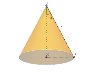 Cono di apotema 1