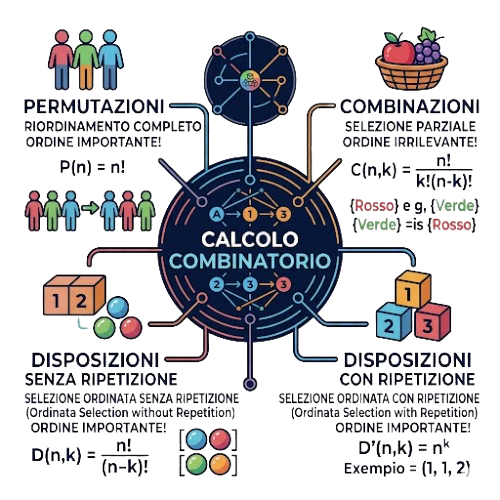 Formule del calcolo combinatorio