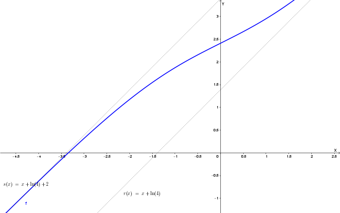 Grafico della funzione e asintoti